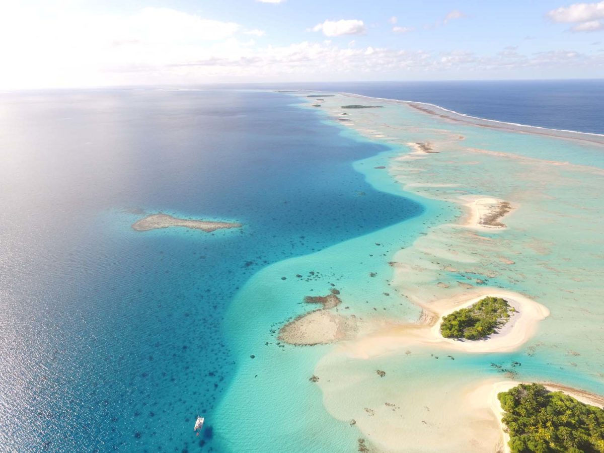 Les Tuamotu vus du Ciel
