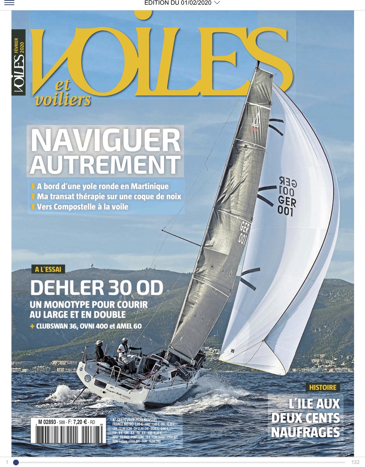 Moby dans la rubrique « Ca vous est arrivé », de Voiles et Voiliers